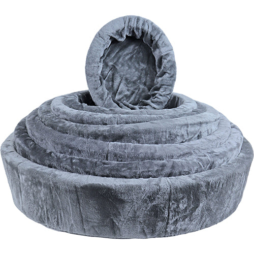 Boony Teddy hondenmand grijs in verschillende maten