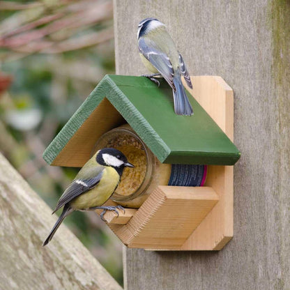 Pindakaaspot vogelvoederhuisje - Groen/Bruin