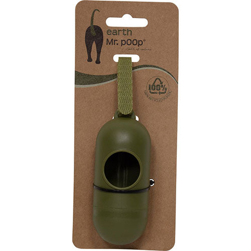 Mr Poop poepzakjeshouder Earth green Groen