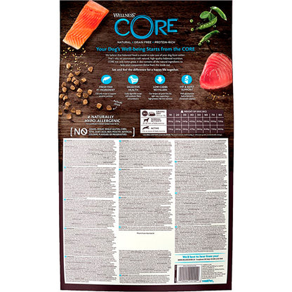 Nourriture sèche pour chien Well Core, saumon/thon, 10kg