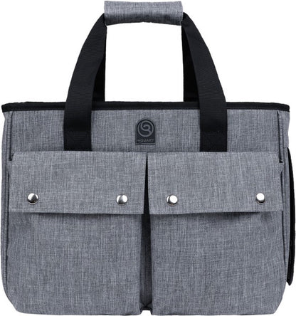 Wouapy - Draagtas - Transportzak &quot;Baroudeur&quot; - Kleur: Grijs - Afmetingen: 40x21x30 cm