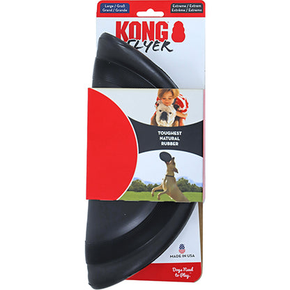 Kong dog Extreme Flyer caoutchouc noir, Ø 22,5 cm