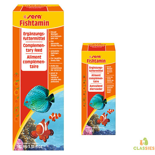 sera Fishtamin - vitamines supplémentaires - 15 - 100 ml