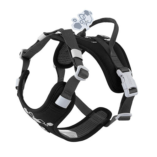 Hurtta Weekend Warrior Harnas ECO 2 - Kleur: Raven/ Zwart - Verkrijgbaar in 5 maten 2ee89c-2