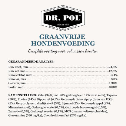 Dr Pol graanvrij zalm - probiotica - 2 - 10 kg