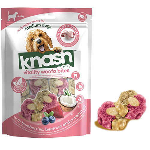 Knash Woofa Loofa Vitality Bites- met bosbes en rode biet - 100 gr