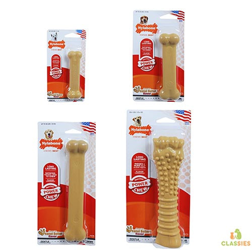 Nylabone dura mâcher du beurre de cacahuète ordinaire
