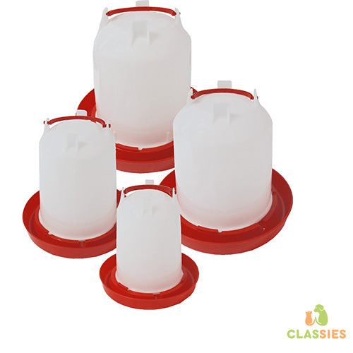 De Boon drinkfontein bajonet - hangbaar 1,5 - 3 - 6 - 11 liter Classies