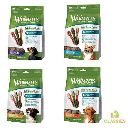 Whimzees tandenborstel assorti in valuebag Classies