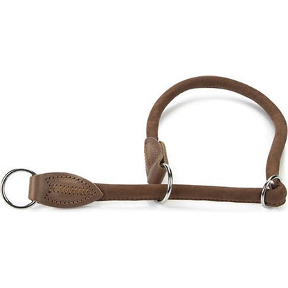 Beeztees Buffalo Sliphalsband met Stop - Bruin - 45 cm x 10 mm