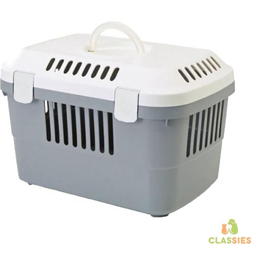 Reisekorb Discovery 1, grau/weiß, 48,5 x 33 x 32,5 cm