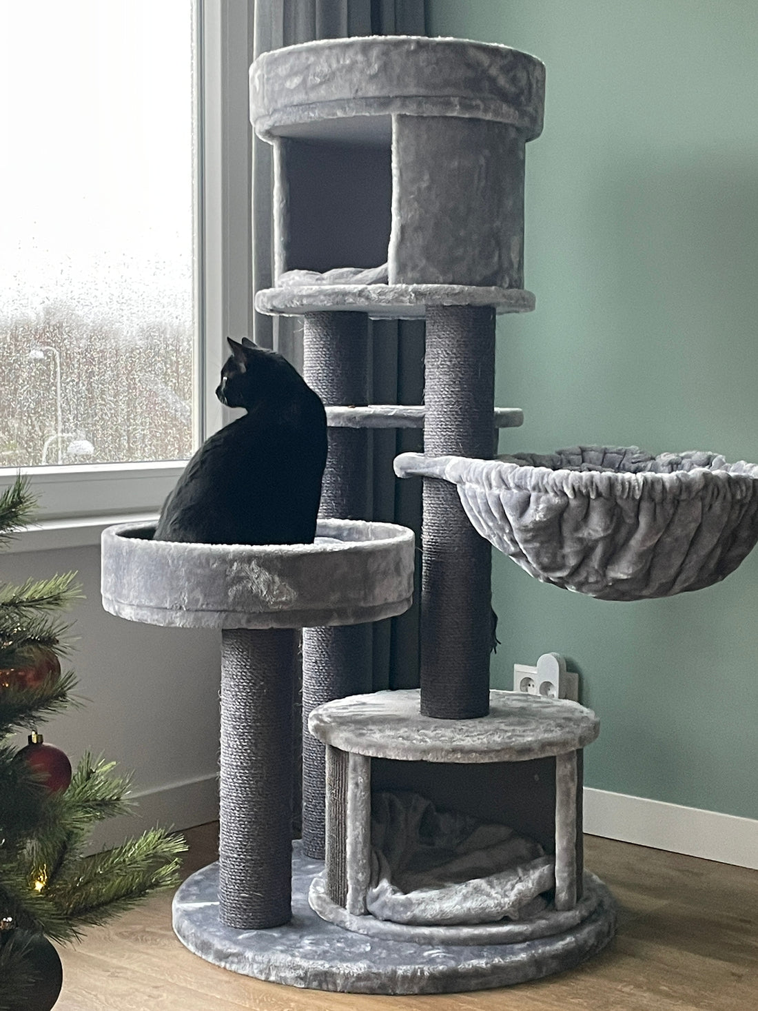 Boony Kratzbaum Kamet grau/anthrazit, 135 cm