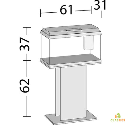 Aquarium Juwel Primo - 61 x 31 x 37 cm - 60 L - Noir