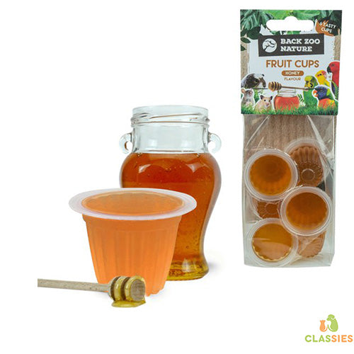 Fruitcups in verschillende smaken voor vogels per 6 stuks
