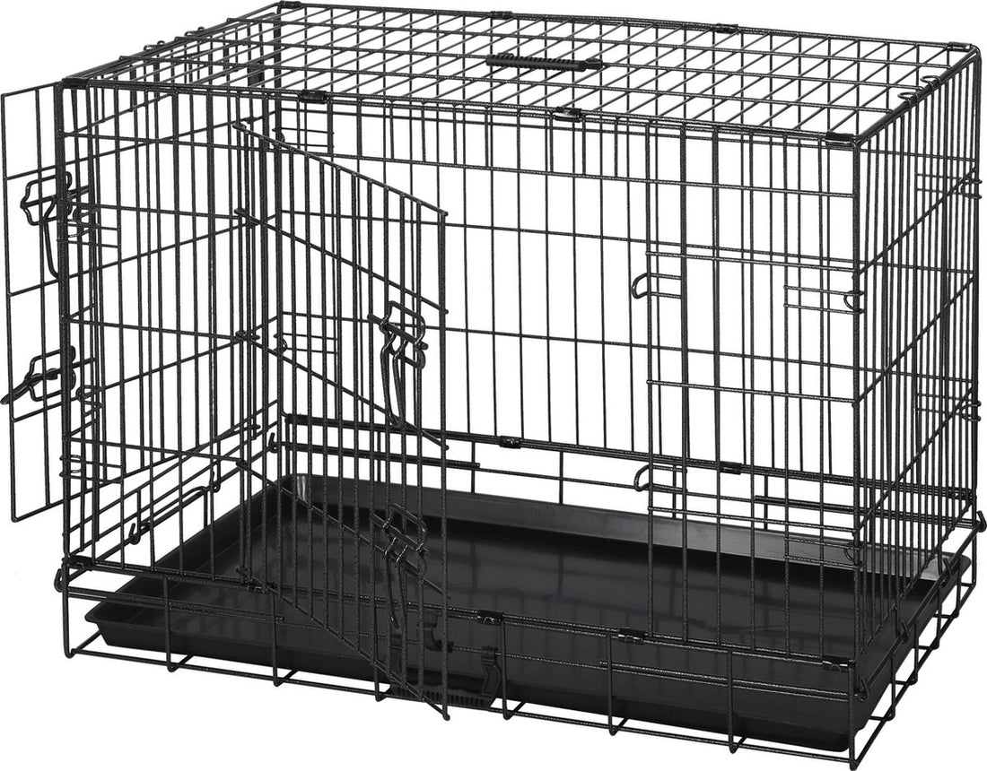 Gebr. De Boon Draadkooi 2 deurs Honden Bench - Hamerslag  - 76x48x58 cm