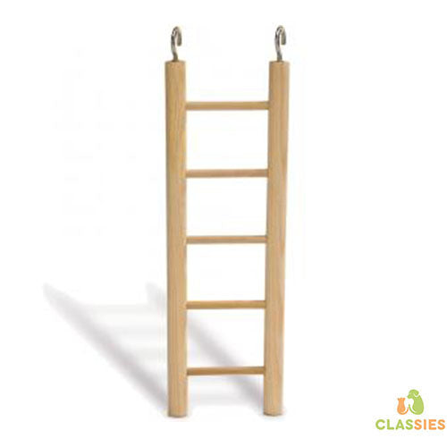 Beeztees Échelle à oiseaux en bois avec 6 marches - 28 cm