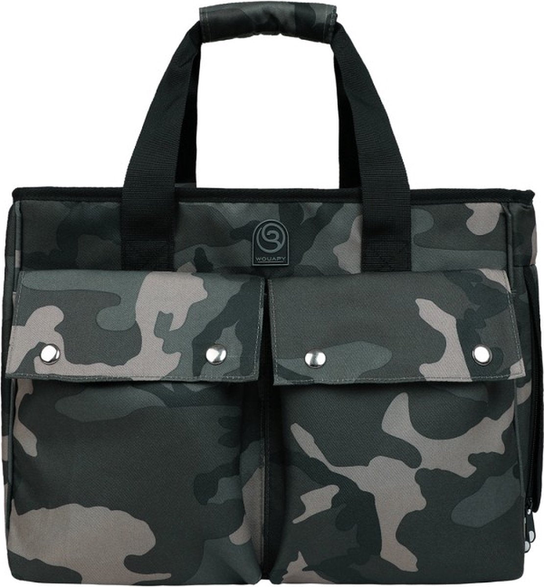 Wouapy - Draagtas - Transportzak &quot;Baroudeur&quot; - Kleur: Camouflage - Afmetingen: 40x21x30 cm
