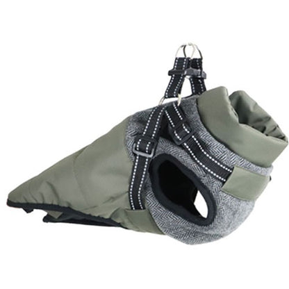 Hondenjas + tuig Alpine - navy blauw - navy army