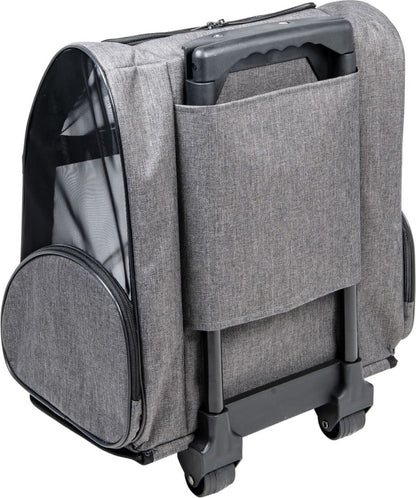 Jack and Vanilla trolley draagtas 40 x 26 x 40 cm grijs-zwart