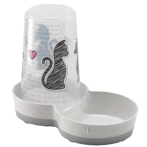 Moderna drink/voersilo Cats in Love  - Inhoud 1,5 liter