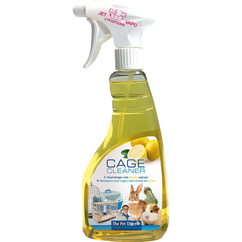 The Pet Doctor -Kooireiniger Citroen - Krachtige reiniger voor kennels, hokken, vogelkooien en reismanden - 500 ml