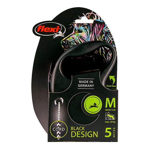 Flexi rollijn Black Design koord 5 meter
