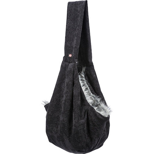Trixie Buikdrager Soft, 22 × 20 × 60 cm, zwart/grijs