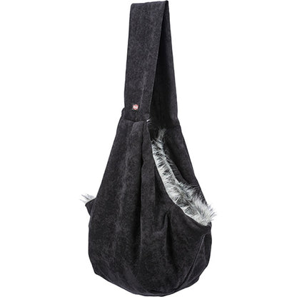 Trixie Buikdrager Soft, 22 × 20 × 60 cm, zwart/grijs
