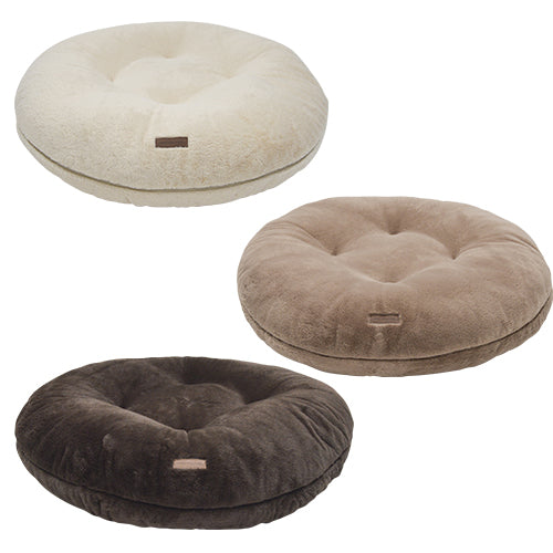 Animal Boulevard Champs-Elysees Puff/Donut – Luxe Super Zacht Imitatiebont – Verwijderbare Wasbare Hoes – Verkrijgbaar in 3 Maten &amp; 3 Kleuren