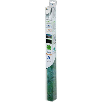 SuperFish Deco Poster 2 zijdes - Rots / Plant - Aquariumposter - 120X49 cm