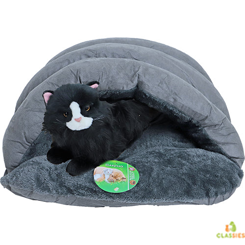 De Boon - Gigoteuse peluche pour chien, chat ou rongeur - Gris - 2 tailles