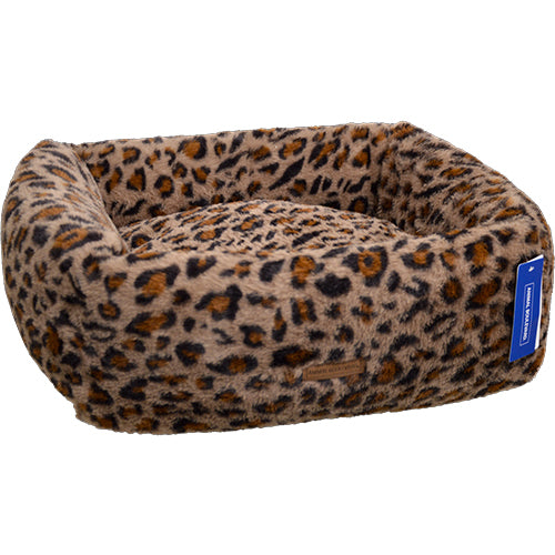 Animal Boulevard - Leopard Bruin Hondenmand - 2 maten