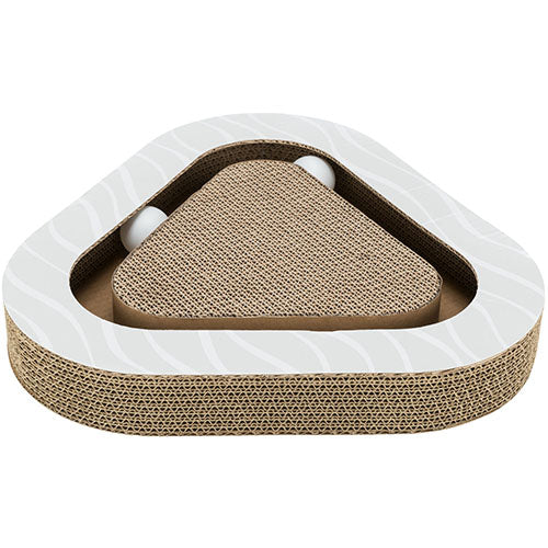 Trixie krabkarton driehoek met balletjes