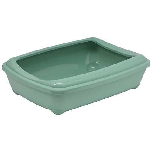 Moderna Open Kattenbak met Rand - Afmetingen: 57x43x15 cm -  Verkrijgbaar in 3 kleuren