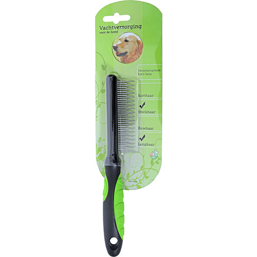 Boon - Peigne de soin du pelage pour chien - Dents courtes et longues pour un soin optimal