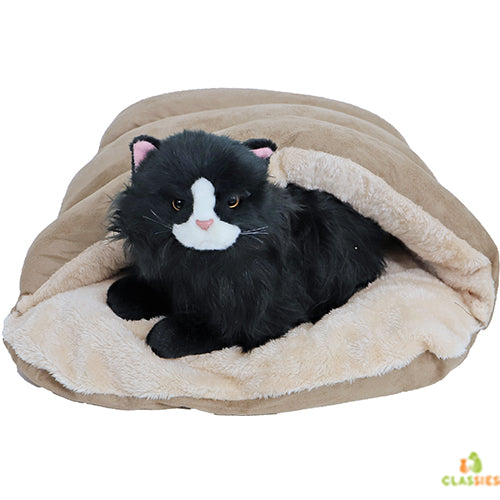 De Boon Gigoteuse peluche pour chiens, chats et rongeurs - Marron/Beige - 45 cm