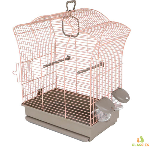 Voltrega vogelkooi 649 salmon/mocca 44 x 26 x 51 cm