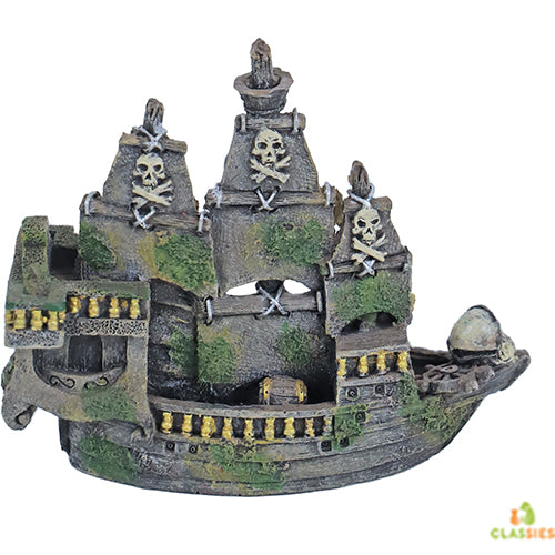Boon Aqua Deco Ornement Galion Englouti 12x10x4 cm
