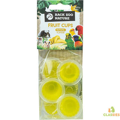 Fruitcups in verschillende smaken voor vogels per 6 stuks