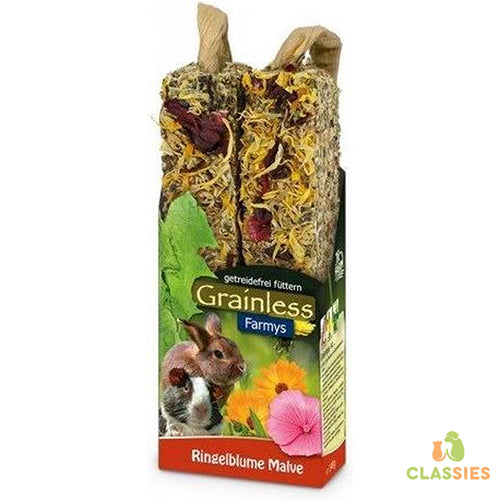 JR Farm knaagdier Grainless Farmys goudsbloem/stokroos - 140 gram