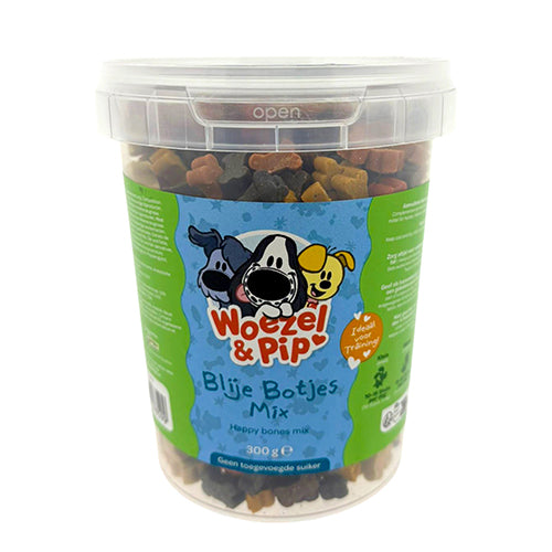 Woezel &amp; Pip blije botjes mix in pot 300 gram