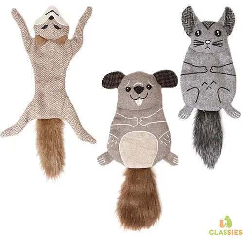 Jack and Vanilla Forest fluff knuffel - Chincilla - Bever - Coyote 35 cm Classies