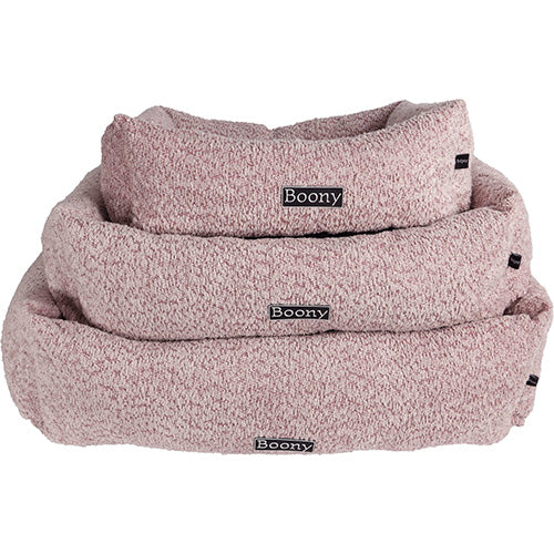 Boony Lounger Hondenmand/ Kattenmand Chenille - Roze - Verkrijgbaar in 3 maten