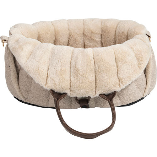 Animal Boulevard Home&amp;Away Stadstas/ Draagtas Diana Boucle - Verkrijgbaar in Beige en Bruin