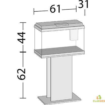 Aquarium Juwel Primo 70 - 70 litres - 61 x 31 x 44 cm - blanc ou noir