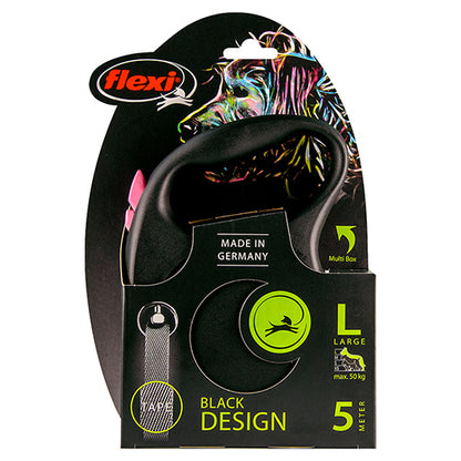 Flexi rollijn Black design Tape L 5 meter