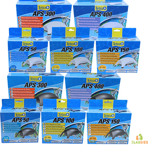 Tetra APS Aquarium Luchtpompen - Wit of Zwart - 5 varianten