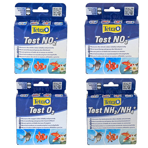 Tetra testsets voor zoetwater No2 - Nh3 - Co2 - O2 Classies