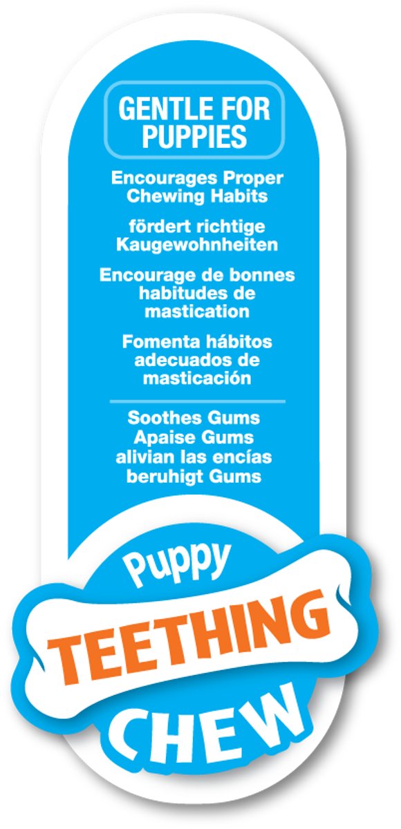 Os à mâcher Nylabone Puppy - Saveur boeuf - jusqu&