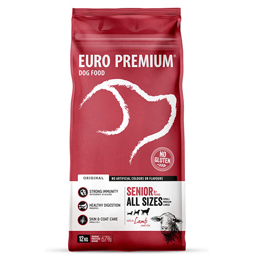 Euro-Premium senior lamb &amp; rice 12kg